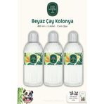 Eyüp Sabri Tuncer Beyaz Çay Kolonyası Cam Şişe 400 ml 3 Adet ve ROSIE Pamuk