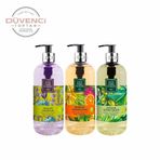 Eyüp Sabri Tuncer Bodrum Mandalinası + Zeytin Çiçeği ve Lavanta 500 ml 3'lü Sıvı Sabun Seti
