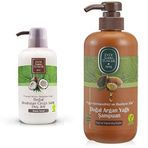 Eyüp Sabri Tuncer Doğal Hindistan Cevizi Sütlü 600 ml Duş Jeli + Doğal Argan Yağlı 600 ml Şampuan
