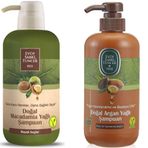 Eyüp Sabri Tuncer Doğal Macadamia Yağlı 600 ml Şampuan + Doğal Argan Yağlı 600 ml Şampuan