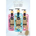Eyüp Sabri Tuncer Duş Jeli Silky Touch, Love Kisses, Blue Moon 750 ml ve Duş Süngeri
