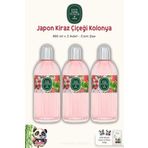 Eyüp Sabri Tuncer Japon Kiraz Çiçeği Cam Şişe Kolonya 3 Adet 400 ml ve ROSIE