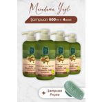 Eyüp Sabri Tuncer Macadamia Yağlı 4x600 ml Şampuan + Şampuan Fırçası