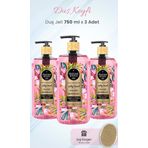 Eyüp Sabri Tuncer Silky Touch 3x750 ml Duş Jeli + Duş Süngeri