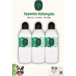 Eyüp Sabri Tuncer Yasemin Kolonyası 400 ML Pet Şişe 3 Adet ve ROSIE Pamuk 60'lı