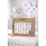 EYZ KIDS %100 Pamuklu Yenidoğan/Bebek 7’li Hediyelik Ağız Mendili