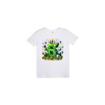EZ Design Minecraft Doğum Günü 6 Yaş Baskılı Tasarım Çocuk T-shirt