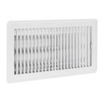 EZ-Flo 61638 Çelik Kayıt Zemin Difüzörü, 6 inç x 12 inç, Beyaz
