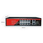 Ezcool EZ-08PSF-SFP 8 Port 8FE+2GE+1SFP Gigabit PoE 120 W Switch