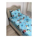Ezgi 120 x 200 Tek Kişilik Nevresim Takımı, Turkuaz Mickey Mouse