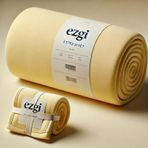 Ezgi Battal Boy Sarı Ranforce Dokuma Lastikli Çarşaf Ve Yastık Kılıfı 180X200+30'Ar Cm Köşe Yüksekliği