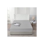 Ezgi Lastikli%100 Pamuk Penye Çarşaf Çift Kişilik 160 X 200 - Gri, carsaaffcift