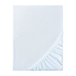 Ezgi Organik%100 Pamuk Lastikli Bebek Çarşafı Geniş Ölçü Aralığı Beyaz 60x120 cm, bebekcrsf