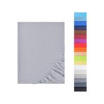 Ezgi Organik%100 Pamuk Lastikli Bebek Çarşafı Geniş Ölçü Aralığı Gri 60x120 cm, bebekcrsf