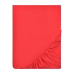 Ezgi Organik%100 Pamuk Lastikli Bebek Çarşafı Geniş Ölçü Aralığı Kırmızı 60x120 cm, bebekcrsf