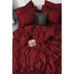 Ezgi Ranforce%100 Pamuk Çift Kişilik Bordo Nevresim Takımı 200x220, BRD6457