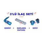 Ezici + Haftalık Saklama Kutusu + Kesici Hap Taplet Aparatı