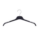 Ezmk Ev Gereçleri Plastik Elbise Askısı, Gömlek Askısı, T-Shirt Askısı, Siyah Renk, 100 Adet