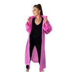Ezmk Ev Gereçleri Unisex Pembe Yağmurluk Şeffaf Su Geçirmez Kıyafet Üstü Eva Kumaş, Marlux Yağmurluk, Unisex, Standart Tek Beden