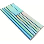 Ezoshop Şeffaf Renkli Postit Yapışkan Post-It Not Kağıdı Karma Şerit 1