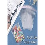 Ezupack 10X25cm Kurabiye Şeker Parti Baby Shower Doğum Hediyelik Kendinden Yapışkanlı Jelatin Bantlı Poşet