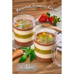 Ezupack 6'lı Yuvarlak Tiramisu Cup Mika Kase Plastik Şeffaf Kapaklı Sunum Kabı Tatlı & Meze Ve Salata Kap