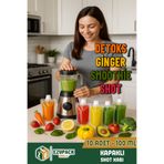 Ezupack Smoothie Detoks Ginger Şeffaf Plastik Sızdırmaz Kapak Organik Meyve Suyu Meybuz Doypack Ambalaj Kabı