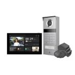 Ezvız 4K Kapı İnterkomu, Kapı Açıcı Ve 8" Dokunmatik Ekran, 2 Kablolu Veri Yolu, Kameralı Metal Kapı Zili, Nfc/App/Kart/Şifre Kilidi Açma, Renkli Gece Görüşü, Su Geçirmez, Çift Bantlı Wifi, Tp9 Pro