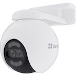 Ezviz Ezvız 4K Çift Lensli Kamera Dış Mekan Gözetimi, 30 M Renkli Gece Görüşüne Sahip Ptz Wlan Kamera, Aı Kişi/araç Algılama, Otomatik Takip ve Aktif Savunma, H80X