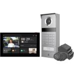 Ezviz Ezvız 4K Kapı Interkomu, Kapı Açıcı ve 8" Dokunmatik Ekran, 2 Kablolu Veri Yolu, Kameralı Metal Kapı Zili, Nfc/app/kart/şifre Kilidi Açma, Renkli Gece Görüşü, Su Geçirmez, Çift Bantlı Wifi, Tp9 Pro