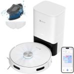 Ezviz RE4 Plus Akıllı Robot Süpürge, Paspas ve Süpürme, Otomatik Toz Boşaltma, Extra Büyük 4Lt Toz Torbası, Halı Tanıma (Ezviz Türkiye Garantili) - Siyah - Beyaz