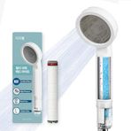 EZWELL Görünür Filtreli Duş Başlığı LITE Tortu Filtresi Yüksek Basınçlı NSF Sertifikalı Kore | Filtrasyon Sistemi, Pası Giderir | - Kuru cilt ve Saç, Seyahat, RV, Banyo için uygundur - Kolay Kurulum