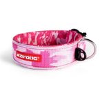 EzyDog Neo Classic Wide 45 mm 2XL Boy Arge Pembe Kamuflaj Köpek Boyun Tasması