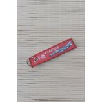 F 4E Phantom Remove Before Flight Yazili Kirmizi Nakis islemeli Bez Anahtarlik