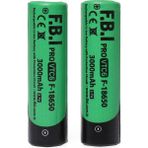 F.B.I VTC6 18650 3.7 V 3000 mAh 30 A Li-Ion Şarjlı Pil + Pil Taşıma Kutusu 2'li Set