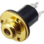 F Fityle 6.35 mm. Gitar Pedalı / Ekolayzer Eq Uç Pimi Soketi Elektrik Veya Akustik Altın (Yurt Dışından)