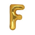 F Harf Gold Folyo Balon 32-34 Inc 82 cm
