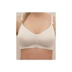 F.K. Lazer Kesim Seamless Bralet Sütyen Çıkarılabilir Pedli Kapsız Kadın 1241 Düz Dokuma - Bej - 75B