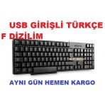 F Klavye Usb Kablolu Ef Fe Dizilim Katiplik Sıvavı Için