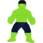 F-LV40CM Stili 50 cm Büyük Boy Pop It Düğmeli Oyuncaklar Örümcek Adam Demir Adam Hulk Itme Baloncuk Sarıcı Spotify Premium Fidget Duyusal Anti- Oyuncakları (Yurt Dışından) - Renkli