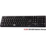 F Usb Siyah Türkçe Kablolu Standart Klavye Ek-020