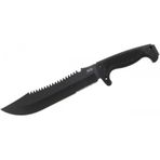 F03T Kamp Tırtıklı Testereli Outdoor Pala / Bıçak 39 Cm - Kauçuk Saplı - Lisinya