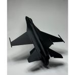 f16 Savaş Uçağı Modeli Siyah Renk 15 CM Ev Ofsi Dekoratif Obje