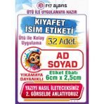 F17 Ajans Maymun Temalı Okul Kıyafet Etiketi Isme Özel Tekstil Baskı
