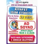 F17 Ajans Renkli At Temalı Okul Kıyafet Etiketi Isme Özel Tekstil Baskı