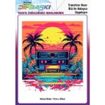 F17 Ajans Vintage Ütü ile Yapışan Tişört Tekstil Dtf Baskı