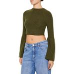 F21 Crop Kazak - Koyu Yeşil - S