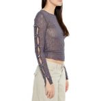 F21 Fiyonk Detaylı Bluz - M - Gri