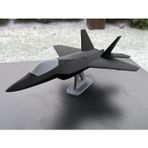 F22 Savaş Uçağı Modeli Siyah Renk 15 CM Ev Ofsi Dekoratif Obje