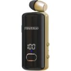 F580 Dijital Göstergeli Makaralı Titreşimli Bluetooth Kulaklık Gold - Orjinal